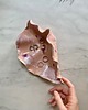 pojemniki na biżuterię Podstawka na Biżuterię Ceramiczna Muszelka Muszla Perłowa