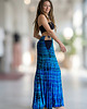 spódnice maxi Jedwabna Sukienka i Spódnica 2w1  Tie-Dye INDIGO