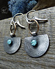 kolczyki z żywicy Kolczyki srebrne Mandala Earrings