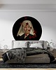 tapety i naklejki ścienne Mural DOTS  Dama z różami- okrągła dekoracja ścienna