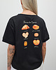 t-shirt damskie Bawełniana koszulka o luźnym kroju - Croissant black