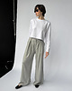 t-shirt damskie Longsleeve Mood short white