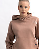 bluza z kapturem damska Bluza damska z kapturem Beż AGA