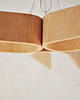 lampy wiszące Lampa wisząca ze sklejki gietej w kolorze venge