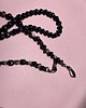 okulary damskie Czarny Łańcuszek do okularów z drewnianych koralikow unisex