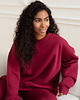 bluza bez kaptura damska Bluza Biggie Burgund