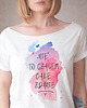 t-shirt damskie Nie to czasem całe zdanie Biały Oversize