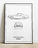 plakaty Plakat Legendy Motoryzacji - Volvo P1800