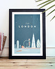 plakaty Londyn - vintage plakat 50x70 cm