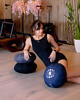 akcesoria do jogi Poduszka do medytacji zafu NOT NOW, I'M MEDITATING - Moon Phases blue