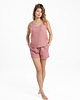 piżamy damskie Lniana piżama damska LUNA dusty pink