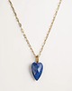 wisiory Naszyjnik Serce na łańcuszku Lapis Lazuli