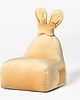 pufa dla dziecka Pufa siedzisko Funny Bunny VELVET- Żółta