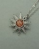 wisiory Wisiorek słoneczko kamień słoneczny wire wrapping słońce