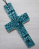 dodatki - różne krzyżyk turkusowy ceramiczny