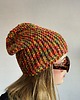 czapki damskie Kolorowa mała czapka beanie z wełną i alpaką