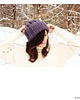 czapki damskie Szara czapka handmade beanie  z wełną