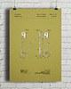 plakaty Plakat Agrafka - patent - rysunek techniczny