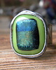pierścionki srebrne Roman Ancient Ring ;) szkło dichroiczne