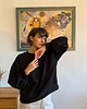 bluza bez kaptura damska Bluza NORA / black