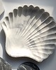 pojemniki na biżuterię Duża patera na drobiazgi muszla, szary marmurek 22 cm