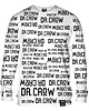 bluza bez kaptura damska Bluza Bez Kaptura Damska DR.CROW Logo Napisy