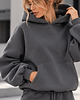 bluza z kapturem damska Bluza - 330 GSM  Grafit