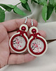 kolczyki soutache Kolczyki soutache kwiat jabłoni, kolczyki klipsy kwiaty kwiaty polskie