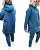 komplety damskie S030 PETROL CIEPLUTKI Z DŁUGĄ BLUZĄ OVERSIZE