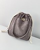 torby na ramię Torba SummerBag TAUPE-duża szarobrązowa torba sztruksowa