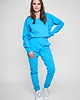 bluza bez kaptura damska Ibiza - bluza bez kaptura turkus - odCZAPY