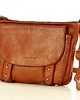 torby na ramię Torebka listonoszka skórzana vintage messenger brąz camel