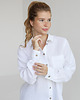 koszule damskie  Lniana koszula 100% len PURE WHITE