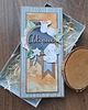kartki scrapbooking Kartka na baby shower chłopca  (w pudełku)