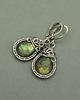 kolczyki wire wrapping Eleganckie kolczyki labradoryt wire wrapping