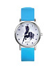 zegarki unisex Zegarek  mały - Czarny koń - silikonowy, niebieski