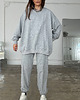 bluza bez kaptura damska Bawełniana bluza Flow light grey