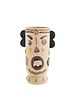 wazony Wazon Comic motyw twarzy piaskowy kamionkowy  33cm