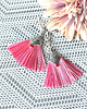 klipsy KLIPSY PINK CORAL niezwykle efektowne srebro 925