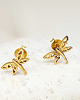 kolczyki pozłacane KOLCZYKI z  ważką,  złote ważki sztyfty