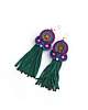 kolczyki soutache Indi S - kolczyki etno, srebro