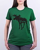 t-shirt damskie Koszulka damska ŁOŚ zielona
