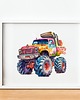 obrazy i plakaty do pokoju dziecięcego Plakat Monster Truck P193
