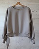 bluza bez kaptura damska BluzaOVERSIZE DAMSKA SZARY KRÓLIK Z USZAMI