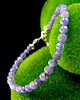 bransoletki z kamieni naturalnych Bransoleta - Srebro Tanzanit 4mm
