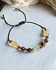 bransoletki z kamieni naturalnych LEW :: zodiac collection :: NEW gold