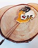 broszki Ceramiczna broszka na szpilce - Frida . Unikatowy egzemplarz, handmade.
