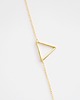bransoletki złote 16k Gold Plated Triangle Bracelet