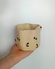kubki Ceramiczna czarka typu gniotek w pszczółki