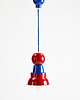 lampy wiszące Fern Flower Lamp Red & Ultramarine1